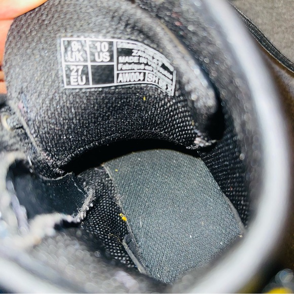 Dr Martens Kids' Black Leather Zavala Combat Lace Up Boot Size 10 - Picture 14 of 14